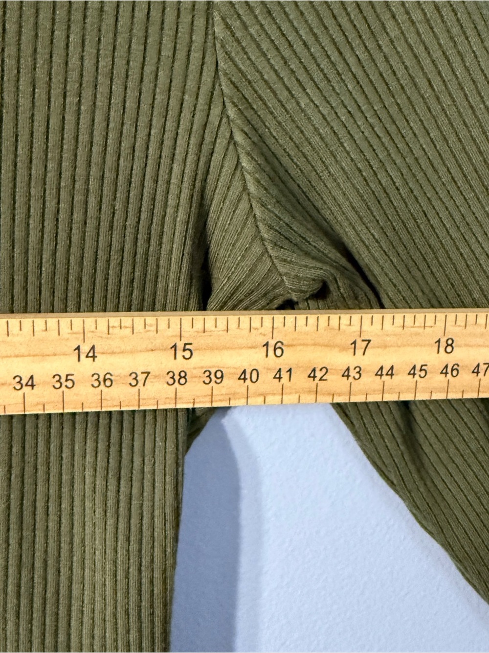 Reformation Jeans Olive Green Ribbed Mock Neck Long Sleeve Mini Dress Womens S - Picture 6 of 10
